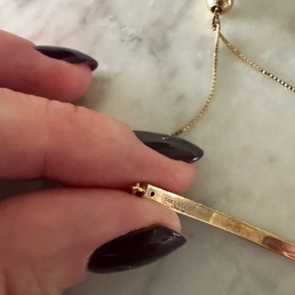14kt Solid gold adjustable bracelet - Picture 1 of 2